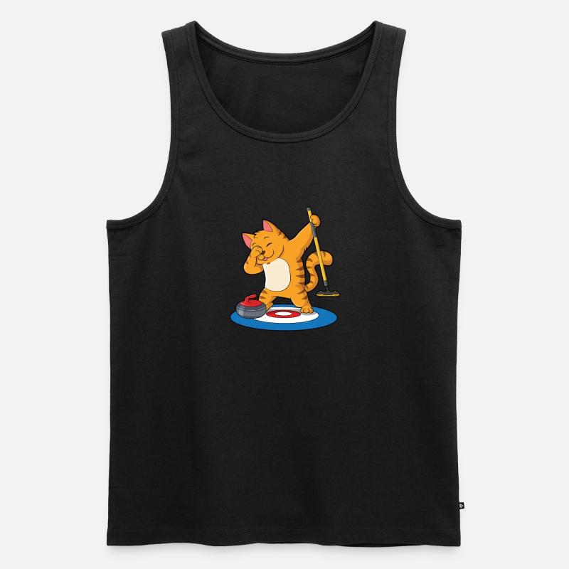 Locken - Männer Premium Bio Tank Top - Schwarz