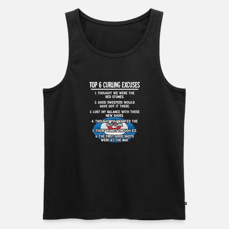 Locken - Männer Premium Bio Tank Top - Schwarz