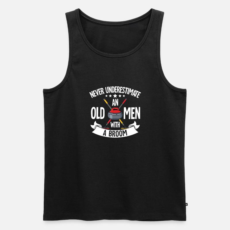 Locken - Männer Premium Bio Tank Top - Schwarz