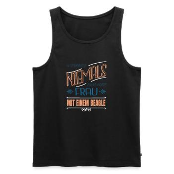 peace sign fun heart peace for paris gift idea - Männer Premium Bio Tank Top - Schwarz - Vorne - Michal (187cm)