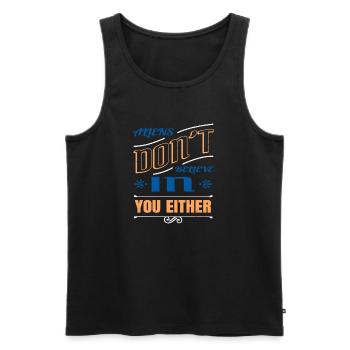 alien abduction ancient egyptian funny jokes - Männer Premium Bio Tank Top - Schwarz - Vorne - AI Model Male 178 light (178cm)