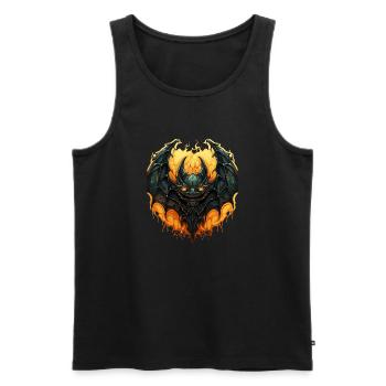 Bat Halloween I Cartoon Cute Bat - Männer Premium Bio Tank Top - Schwarz - Vorne - AI Model Male 178 light (178cm)