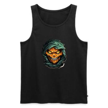 Halloween Spooky Cartoon Mummy - Männer Premium Bio Tank Top - Schwarz - Vorne - Michal (187cm)
