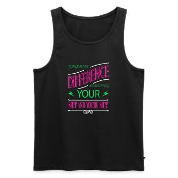Novel Writers Awesome Copywriter Writing Drive - Men's Premium Organic Tank Top - black - Front - Michal (187cm)