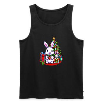 Joyeux Noel #17 - Débardeur bio Premium Homme - noir - Devant - Michal (187cm)