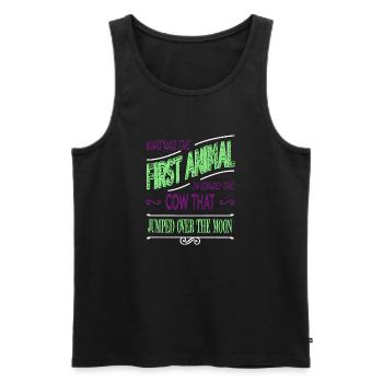 birthday gift astrology spaceship gift colors - Männer Premium Bio Tank Top - Schwarz - Vorne - AI Model Male 178 light (178cm)