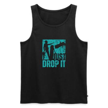 Holzfäller Kettensäge Arborist - Männer Premium Bio Tank Top - Schwarz - Vorne - AI Model Male 178 light (178cm)
