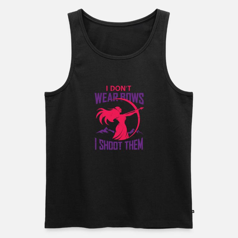 Archery Bogenschießen Bogen - Männer Premium Bio Tank Top - Schwarz