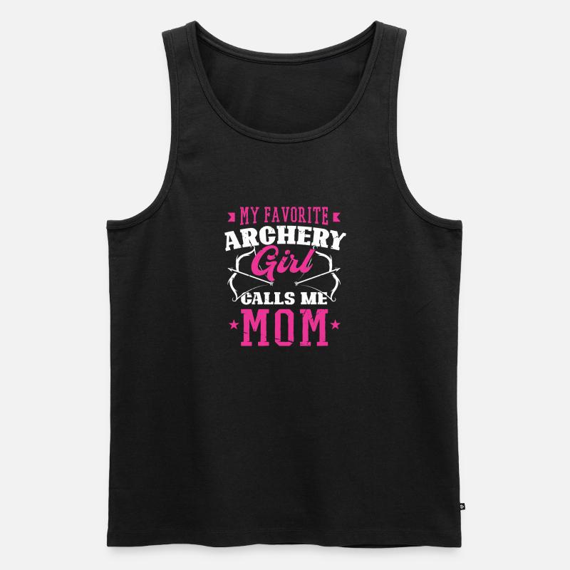 Archery Bogenschießen Bogen - Männer Premium Bio Tank Top - Schwarz
