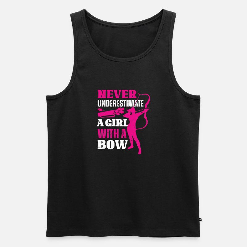 Archery Bogenschießen Bogen - Männer Premium Bio Tank Top - Schwarz