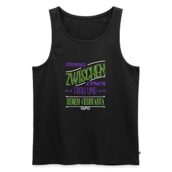 Paw Fun Greyhound Statement Gift Geek Funny - Men's Premium Organic Tank Top - black - Front - Michal (187cm)