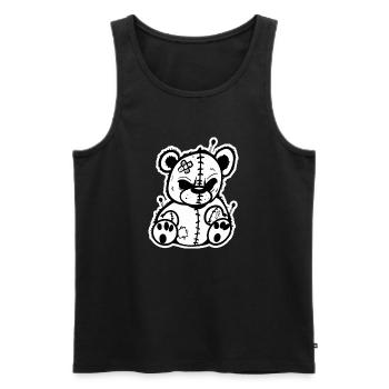 Polish 20240420 204824231 - Männer Premium Bio Tank Top - Schwarz - Vorne - Michal (187cm)
