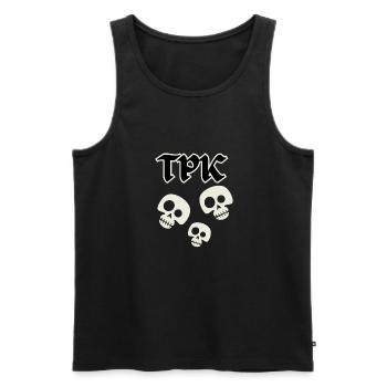 TPK - Total Party Kill - Skulls - Men's Premium Organic Tank Top - black - Front - AI Model Male 178 light (178cm)