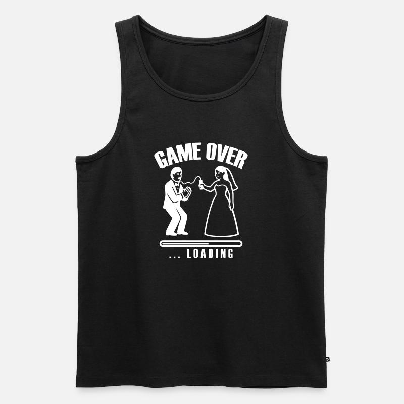 Game Over Loading Wedding - Men's Premium Organic Tank Top - black