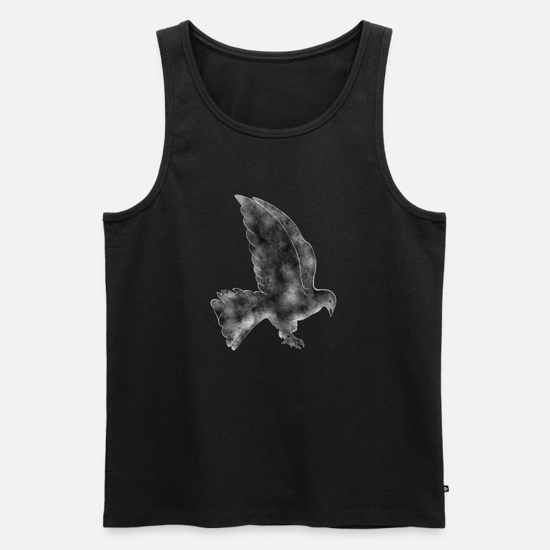 Taube - Männer Premium Bio Tank Top - Schwarz