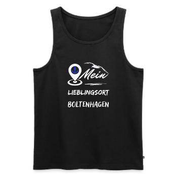 Favourite place Boltenhagen-Baltic Sea resort Boltenhagen - Men's Premium Organic Tank Top - black - Front - AI Model Male 178 light (178cm)