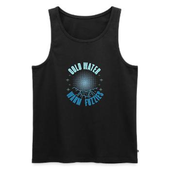 Ice Swimming Cold Water Warm Fuzzies Ice Gift - Men's Premium Organic Tank Top - black - Front - AI Model Male 178 light (178cm)