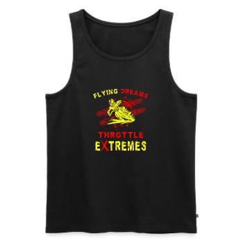 Dirt Biker Riding Flying Dreams Extremes Dirt Bike - Männer Premium Bio Tank Top - Schwarz - Vorne - AI Model Male 178 light (178cm)