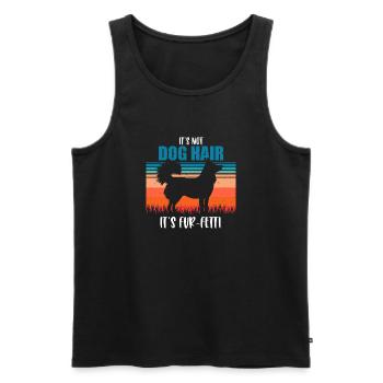 Quai de trèfle de l’Alaska - Débardeur bio Premium Homme - noir - Devant - AI Model Male 178 light (178cm)