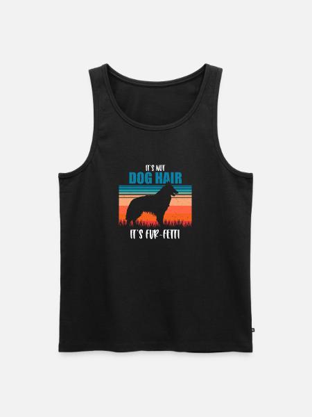 Belgian Tervuren - Men's Premium Organic Tank Top - black