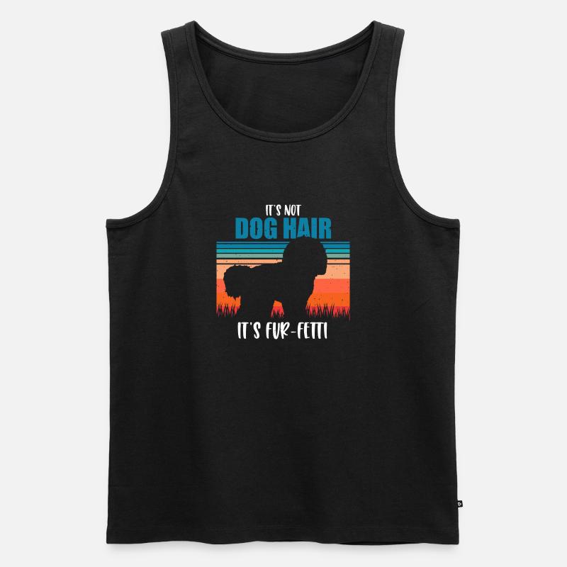 Bichon Frise - Männer Premium Bio Tank Top - Schwarz