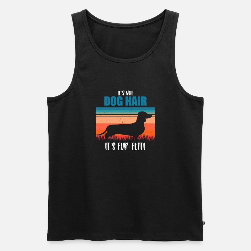 Dackel - Männer Premium Bio Tank Top - Schwarz