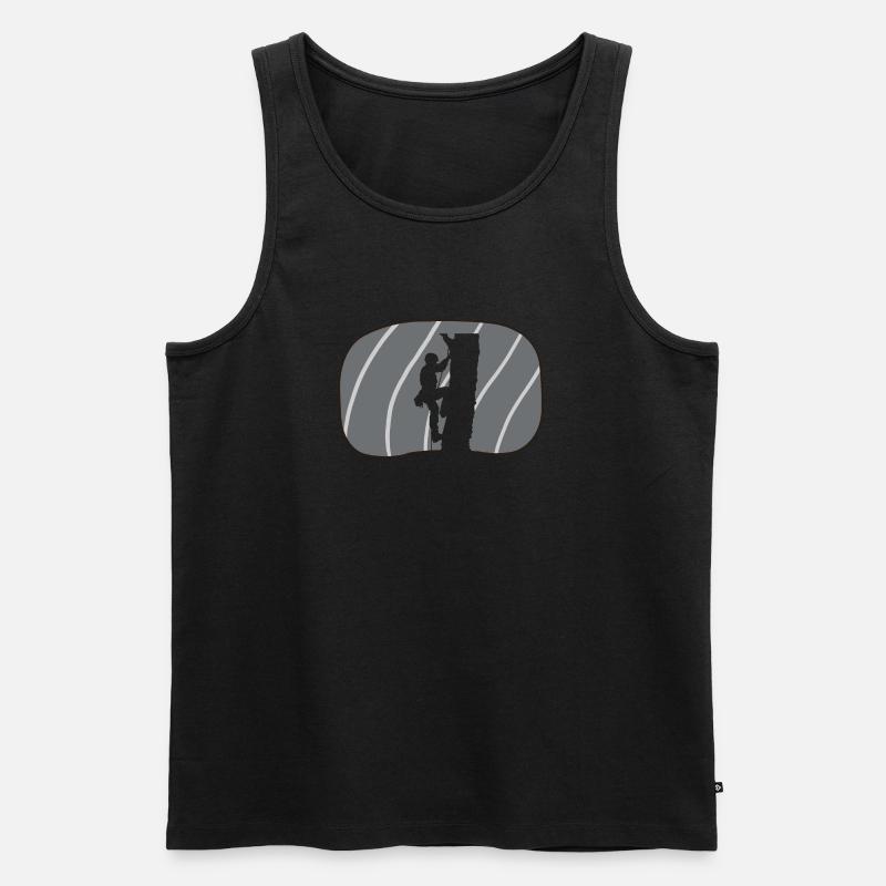 Klettern Kletterer Kletteraffe - Männer Premium Bio Tank Top - undefined