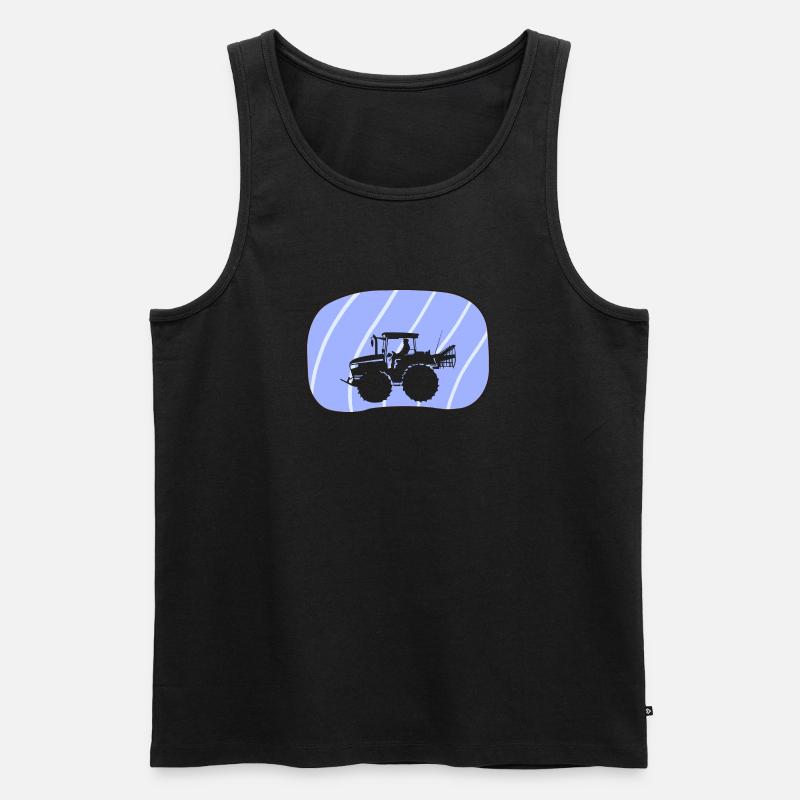 Maehdrescher Ranch Bauer - Männer Premium Bio Tank Top - undefined