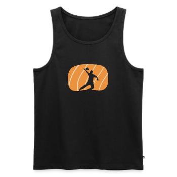Cornhole Bags - Men's Premium Organic Tank Top - black - Front - AI Model Male 178 light (178cm)