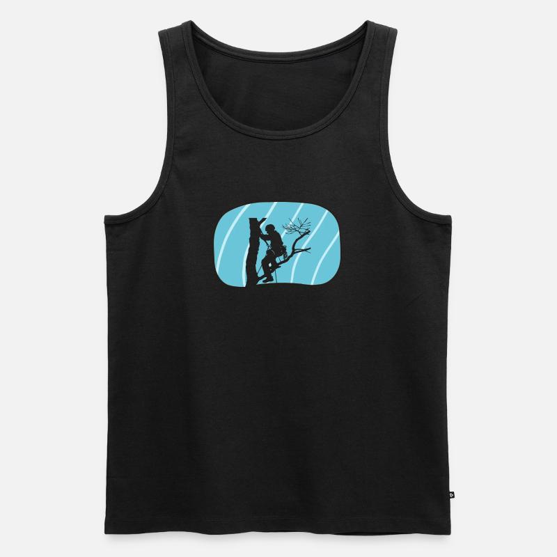 Baumklettern Aufstieg Ausrüstung - Männer Premium Bio Tank Top - undefined