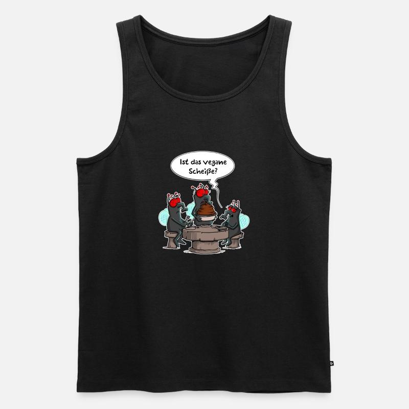 Vegane Scheiße - Männer Premium Bio Tank Top - Schwarz