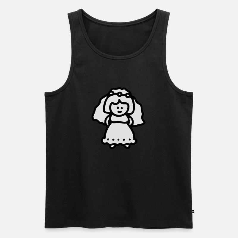 Braut - Männer Premium Bio Tank Top - Schwarz