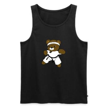Tae kwon do - Männer Premium Bio Tank Top - Schwarz - Vorne - Michal (187cm)