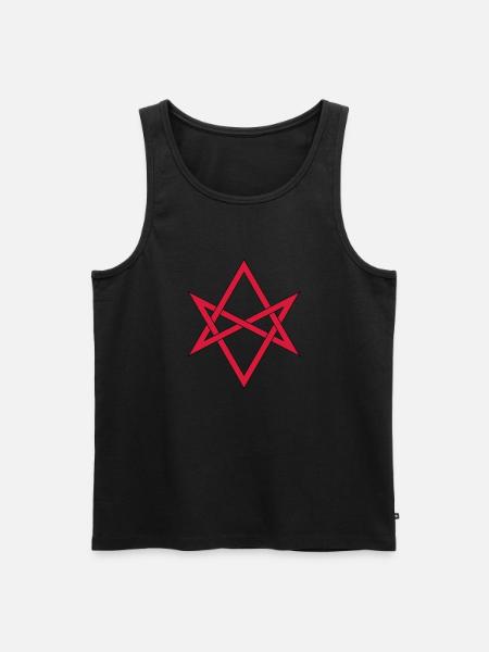Masonic Unicursal Hexagram - Men's Premium Organic Tank Top - black