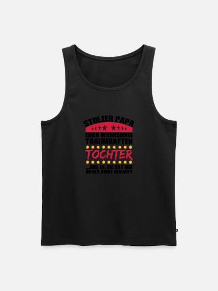 Traumhafte Tochter - Männer Premium Bio Tank Top - Schwarz