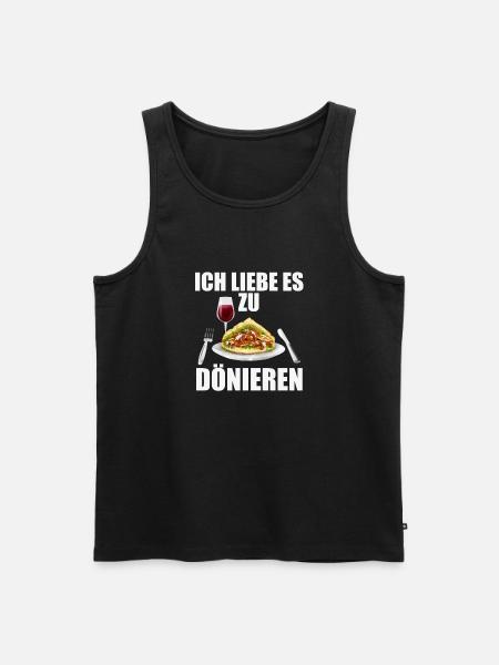 Dönieren - Männer Premium Bio Tank Top - Schwarz
