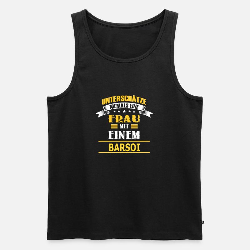 BARSOI - Männer Premium Bio Tank Top - Schwarz