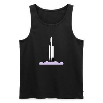 Missile Falcon Heavy Space X - Men's Premium Organic Tank Top - black - Front - AI Model Male 178 light (178cm)