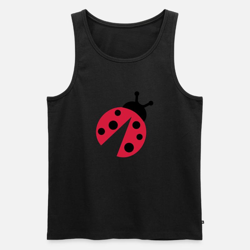 Marienkäfer - Männer Premium Bio Tank Top - Schwarz