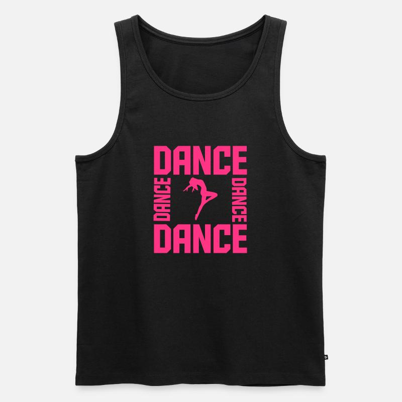 Dance - Männer Premium Bio Tank Top - Schwarz