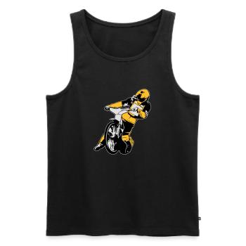 Speedway Racing - Débardeur bio Premium Homme - noir - Devant - Michal (187cm)