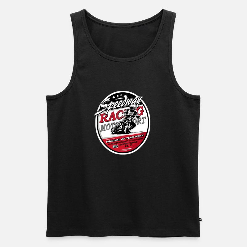 Speedway Racing_AAA - Männer Premium Bio Tank Top - Schwarz