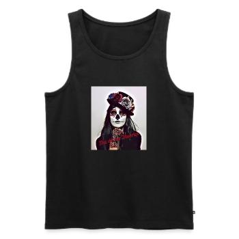 Dia de los Muertos - Männer Premium Bio Tank Top - Schwarz - Vorne - AI Model Male 178 light (178cm)