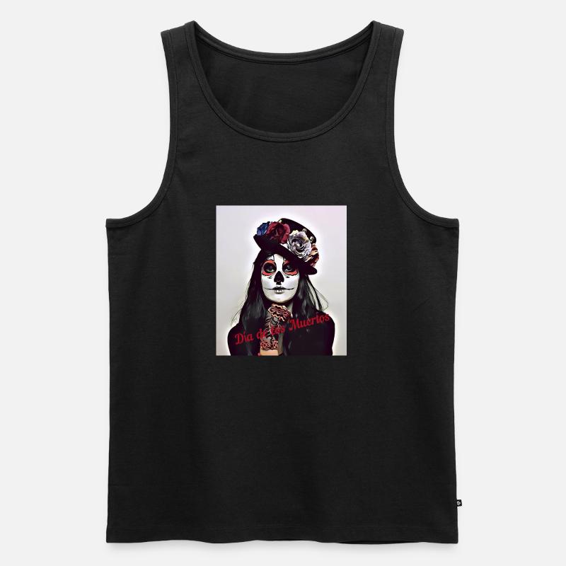 Dia de los Muertos - Männer Premium Bio Tank Top - Schwarz