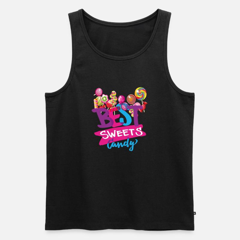 candy best candy - Männer Premium Bio Tank Top - Schwarz