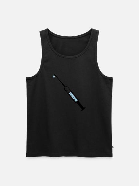 syringe - Men's Premium Organic Tank Top - black