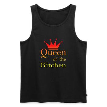 Cuisine cuisine cuisine cuisine Food Kitchen - Débardeur bio Premium Homme - noir - Devant - Michal (187cm)