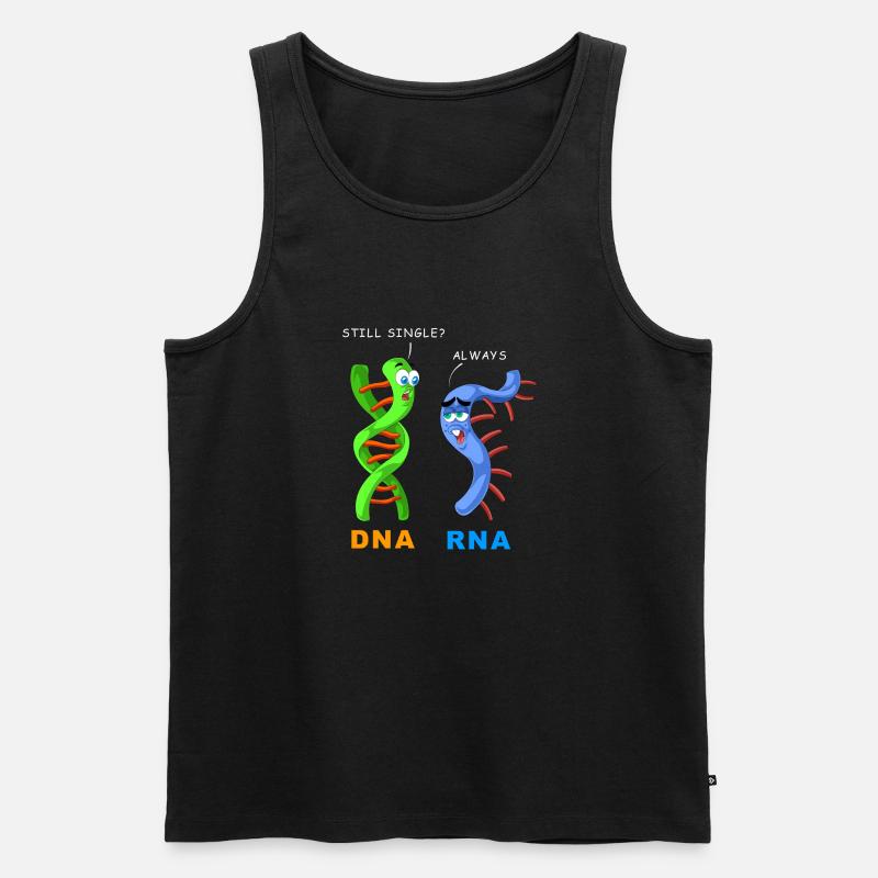 DNA-RNA noch einzeln - Männer Premium Bio Tank Top - Schwarz