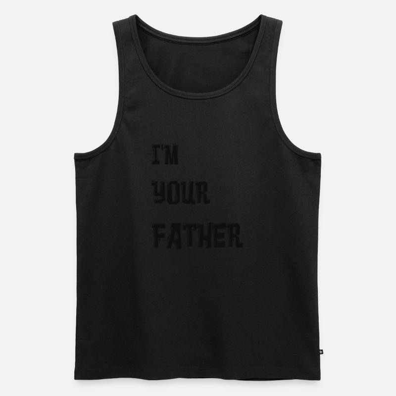 Vater - Männer Premium Bio Tank Top - Schwarz