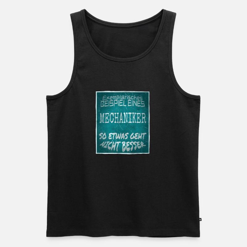 Mechaniker - Männer Premium Bio Tank Top - Schwarz
